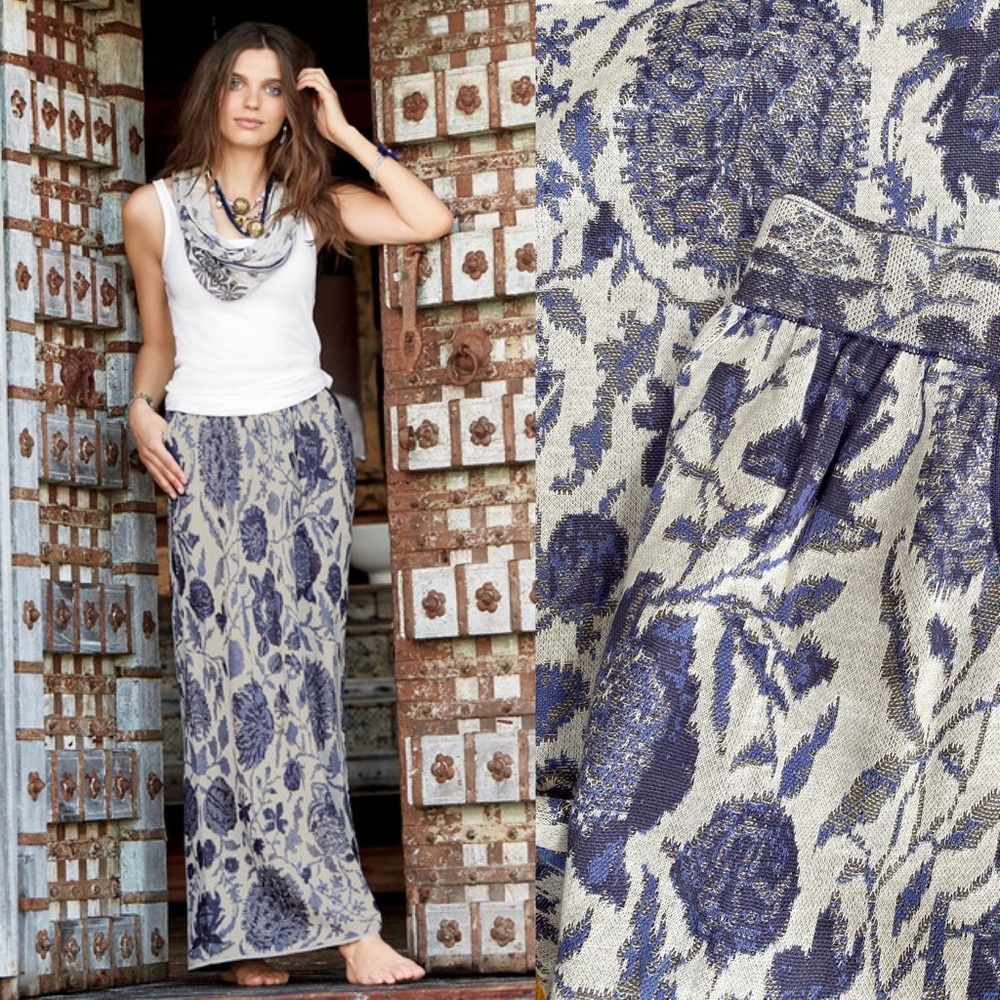Peruvian Connection Wanderlust Cotton Maxi-Skirt